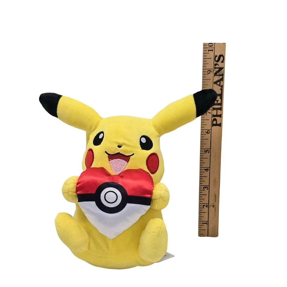 Pokémon‎ Pikachu Plush Holding Poké Ball Stuffed Toy 10in Character Plush